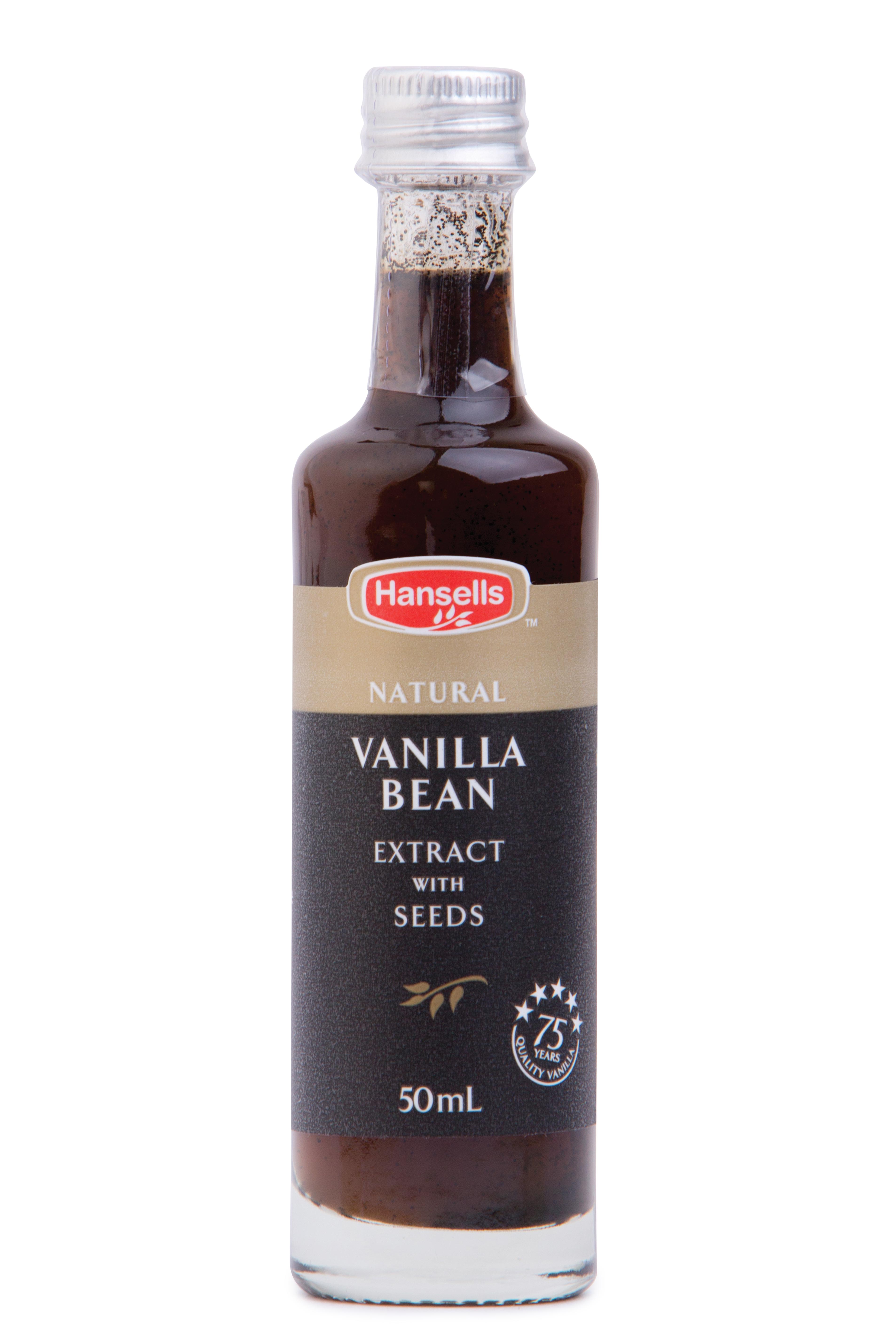 Vanilla extract with seeds