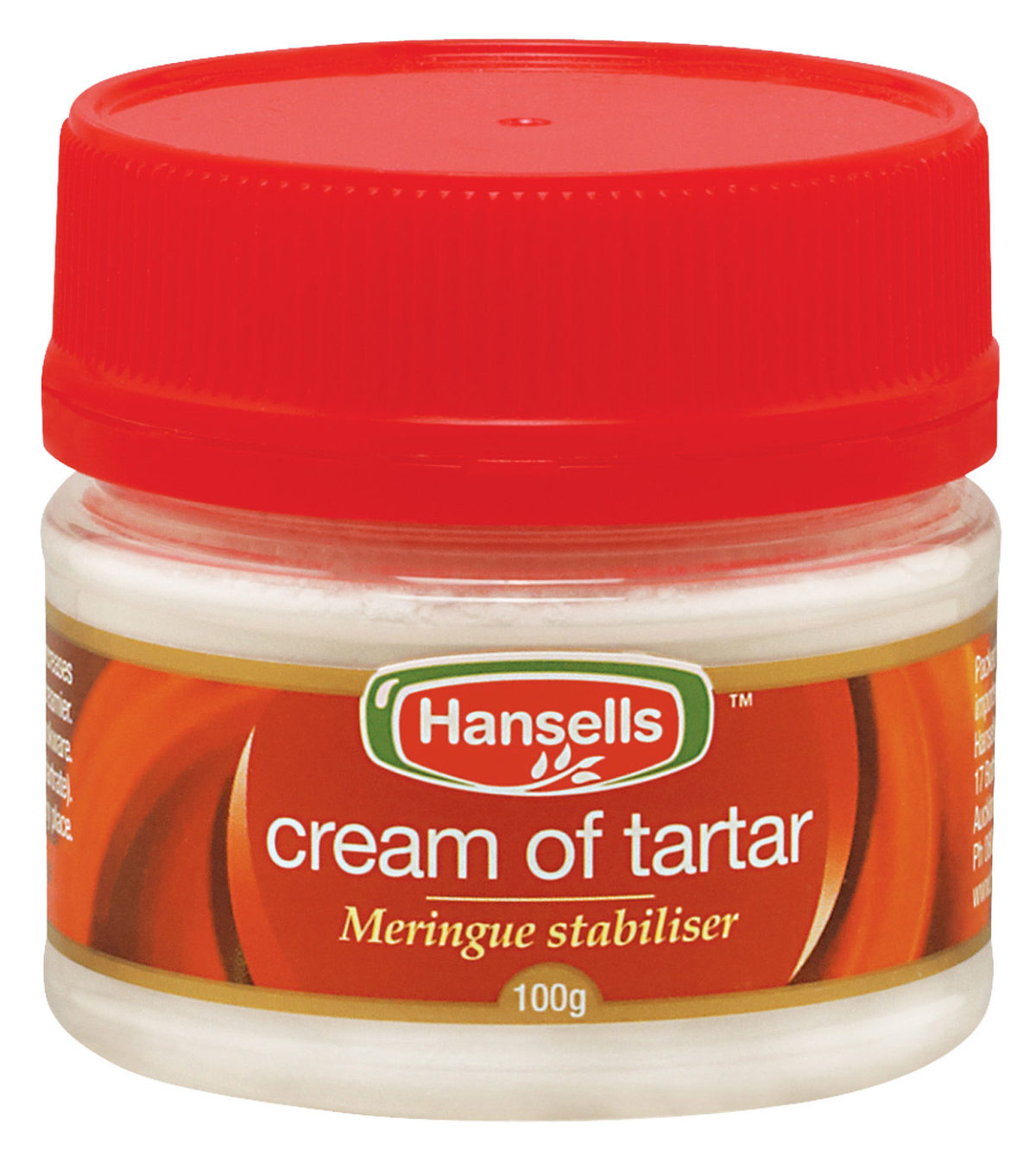 Cream of Tartar 100g Baking Ingredients Hansells Baking